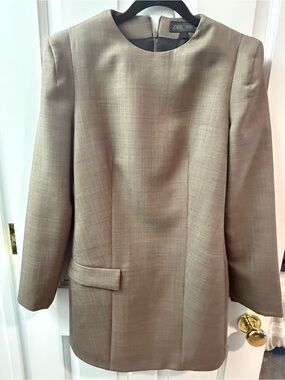 Zara Mini Dress in Light Taupe